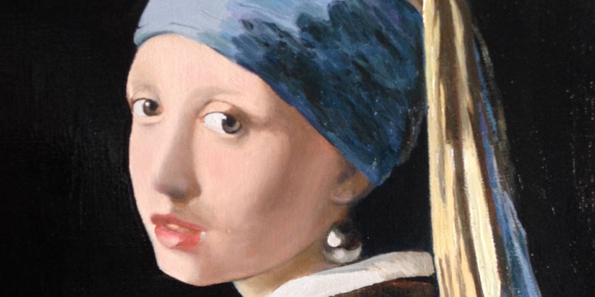 A-copy-of-Jan-Vermeer's-Girl-with-a-Pearl-Earring-by-Sergej-Karetnikov-artist